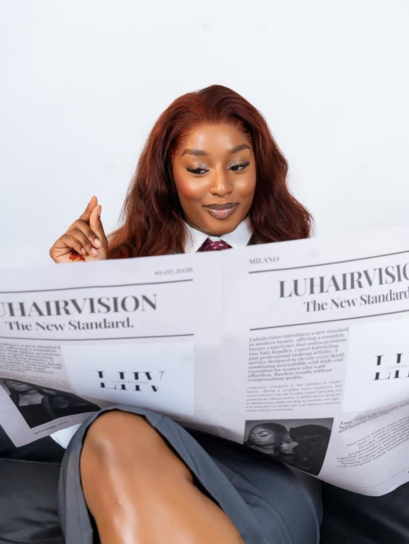 The founder of LU Hair Vision